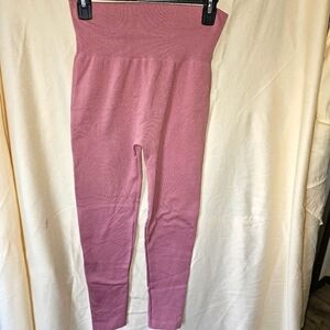 Pair of women's pink leggings